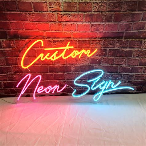 Choose from 7 base sizes, and multi color options, font options, acrylic backing styles and multi-color effects to craft your perfect sign. . Custom neon light mumbai